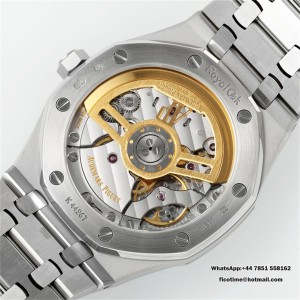 Royal Oak 41mm 15510 Frosted SS APSF 1:1 Best Edition Blue Textured Dial on SS Bracelet SA4302 Super Clone - Image 7