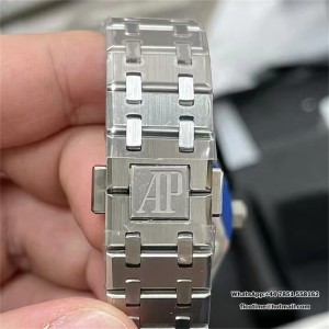 Royal Oak 37mm 15450 SS ZF 1:1 Best Edition White Textured Dial on SS Bracelet SA3120 Super Clone - Image 5