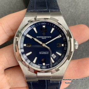 Overseas 47040 42mm SS Leather Blue Dial MKSF MY9019 - Image 1