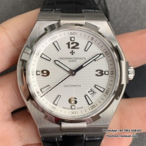 Overseas 47040 42mm SS Leather White Dial MKSF MY9019 - Image 1