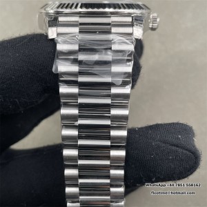 DayDate 40 228239 VSF 1:1 Best Edition Grey Dial on President Bracelet VS3255 V2(Gain Weight) - Image 5