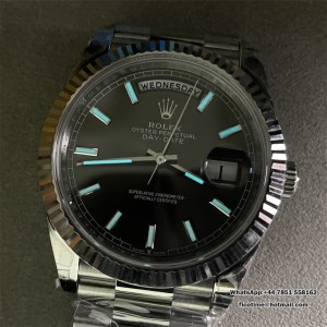 DayDate 40 228239 VSF 1:1 Best Edition Grey Dial on President Bracelet VS3255 V2(Gain Weight) - Image 9
