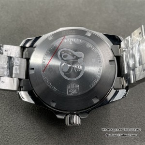 Aquaracer 41mm OF 1:1 Best Edition Blue Dial Red Hand on SS Bracelet SW200 - Image 7