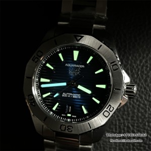 Aquaracer Calibre 5 43mm OF 1:1 Best Edition Gradient Blue Dial on SS Bracelet SW200 - Image 8