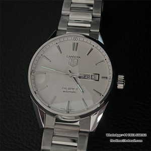 Tag Carrera Calibre 5 Automatic SS/SS White OF SW200 41mm - Image 9