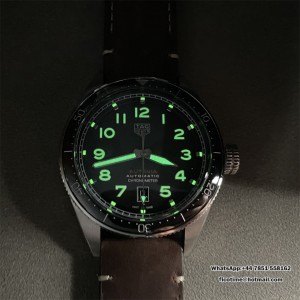 Autavia 42mm SS/SS Grey Dial Brown Leather OF SW200 - Image 9