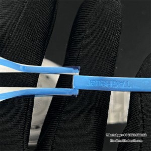 Autavia SS 42mm OF 1:1 Best Edition Blue Dial Blue Ceramic Bezel on SS Bracelet SW200 - Image 5