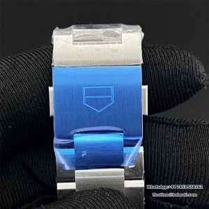 Autavia SS 42mm OF 1:1 Best Edition Blue Dial Blue Ceramic Bezel on SS Bracelet SW200 - Image 9