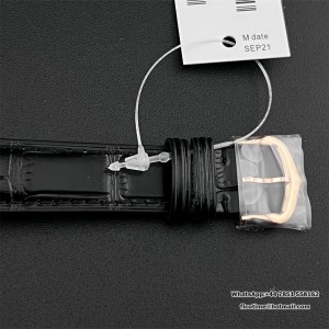 F1F Swiss Quartz Santos Dumont 38*27.5 mm RG White Dial Black Leather Strap - Image 4