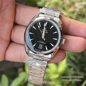 Aqua Terra 150M 38mm VSF 1:1 Best Edition Black Dial on SS Bracelet VS8800 Super Clone - Image 4