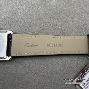 F1F Tank Must 33.7*25.5 White Dial Black Leather Strap Swiss Quartz - Image 5