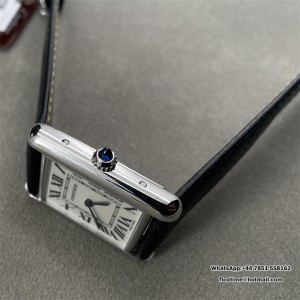 F1F Tank Must 33.7*25.5 White Dial Black Leather Strap Swiss Quartz - Image 9