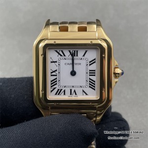 BVF Swiss Quartz PANTHERE 31mm YG White Dial YG Bracelet - Image 1