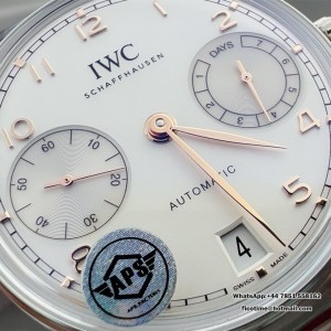 Portugieser Auto 42mm SS/LE Wht/RG-Num APSF A52010 - Image 6