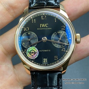 Portugieser Auto 7 Days RG/LE Blk/Num APSF A52010 - Image 4