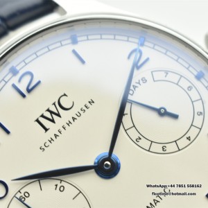 Portugieser Auto 7 Days SS/LE Wht/B-Num APSF A52010 - Image 4