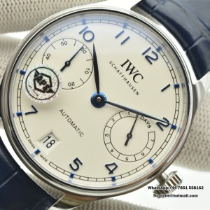 Portugieser Auto 7 Days SS/LE Wht/B-Num APSF A52010 - Image 5