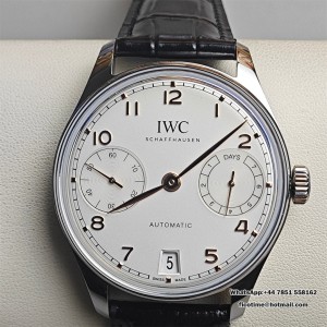 Portugieser Auto 7 Days SS/LE Wht/SS Num APSF A52010 - Image 3