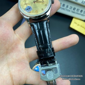 Portugieser IW501705 42mm SS APSF 1:1 Best Edition YG Dial On SS Bracelet A52010 - Image 8