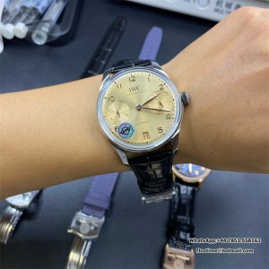 Portugieser IW501705 42mm SS APSF 1:1 Best Edition YG Dial On SS Bracelet A52010 - Image 9