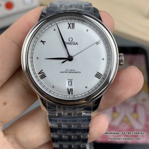 De Ville Prestige SS VSF 1:1 Best Edition White Dial on SS Bracelet A8800 - Image 1