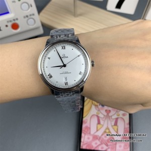 De Ville Prestige SS VSF 1:1 Best Edition White Dial on SS Bracelet A8800 - Image 8