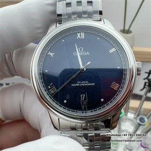 De Ville Date SS VSF 1:1 Best Edition Blue Dial on SS Bracelet A8800 - Image 1