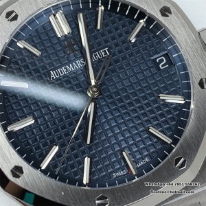 VSF DD4302 Royal Oak 41mm 15500 Blue Dial SS Bracelet - Image 6