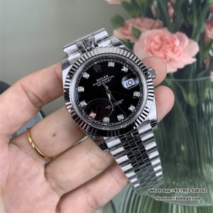 DateJust 41 126334 904L SS VSF 1:1 Best Edition Black Dial Diamond Marker On Jubilee Bracelet DD3235 - Image 6