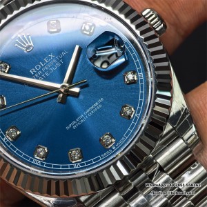DateJust 41 126334 904L SS VSF 1:1 Best Edition Blue Dial Diamond Marker On Jubilee Bracelet DD3235 - Image 5