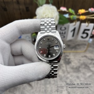 DateJust 41 126334 904L SS VF 1:1 Best Edition Gray Dial Diamond Marker On Jubilee Bracelet DD3235 - Image 6
