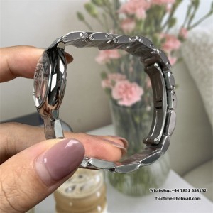 Ballon Bleu Ladies 28mm SS AF 1:1 Best Edition White Dial on SS Bracelet Ronda Quartz - Image 6