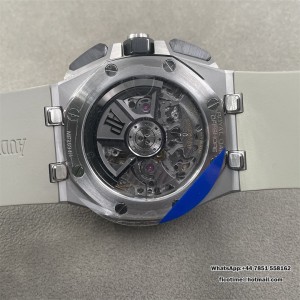 Royal Oak Offshore 26420 SS Ceramic Bezel APSF 1:1 Best Edition Smoked Dial on Gray Rubber Strap SA4401 Super Clone - Image 8