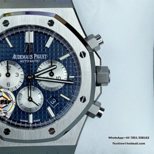 Royal Oak Chrono 26331 SS APSF 1:1 Best Edition Blue/White Dial on SS Bracelet A2385 - Image 4