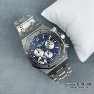 Royal Oak Chrono 26331 SS APSF 1:1 Best Edition Blue/White Dial on SS Bracelet A2385 - Image 9