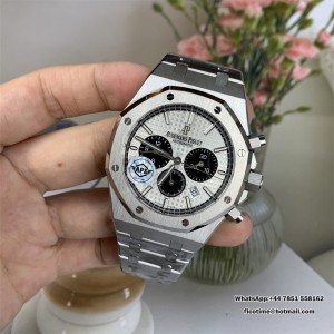 Royal Oak Chrono 26331 SS APSF 1:1 Best Edition White/Black Dial on SS Bracelet A2385 - Image 4