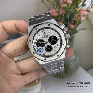 Royal Oak Chrono 26331 SS APSF 1:1 Best Edition White/Black Dial on SS Bracelet A2385 - Image 5