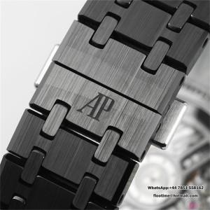 Royal Oak Chrono 26240 Black Ceramic V2 APSF 1:1 Best Edition Black Dial On Ceramic Bracelet Super Clone SA4401 (Free Sprung) - Image 3