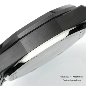 Royal Oak Chrono 26240 Black Ceramic V2 APSF 1:1 Best Edition Black Dial On Ceramic Bracelet Super Clone SA4401 (Free Sprung) - Image 4