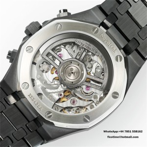 Royal Oak Chrono 26240 Black Ceramic V2 APSF 1:1 Best Edition Black Dial On Ceramic Bracelet Super Clone SA4401 (Free Sprung) - Image 8