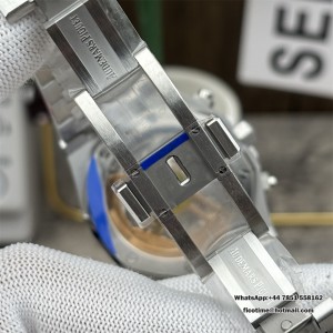 Royal Oak Chrono 26240 SS V2 APSF 1:1 Best Edition Blue Dial on SS Bracelet SA4401 Super Clone (Free Sprung) - Image 5