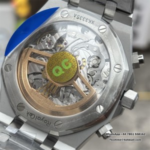 Royal Oak Chrono 26240 SS V2 APSF 1:1 Best Edition Blue Dial on SS Bracelet SA4401 Super Clone (Free Sprung) - Image 6