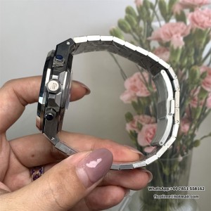 Royal Oak Chrono 26240 SS V2 APSF 1:1 Best Edition Black Dial on SS Bracelet SA4401 Super Clone (Free Sprung) - Image 4