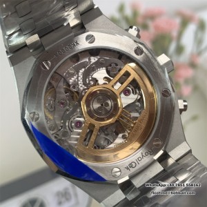 Royal Oak Chrono 26240 SS V2 APSF 1:1 Best Edition Black Dial on SS Bracelet SA4401 Super Clone (Free Sprung) - Image 7