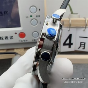 Portugieser Chrono IW371604 APSF 1:1 Best Edtion White/YG Dial on Black Leather Strap DD69355 Super Clone - Image 8