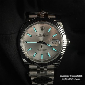 DateJust 41 126334 904L SS VF 1:1 Best Edition Silver Dial Stick Marker On Jubilee Bracelet DD3235 - Image 9