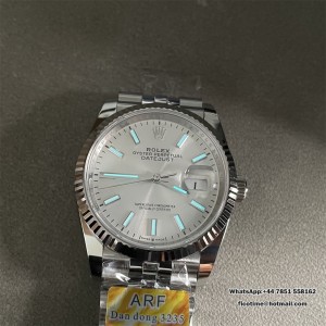 DJ2 36mm Jub Flt 904L SS/SS Slv Wht/Stk V3 ARF A2824 - Image 9