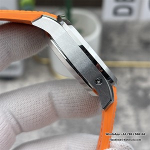Aquanaut 5968 SS P1F Best Edition Gray Dial On Orange Rubber Strap A520 (Free Black Rubber Strap) - Image 6