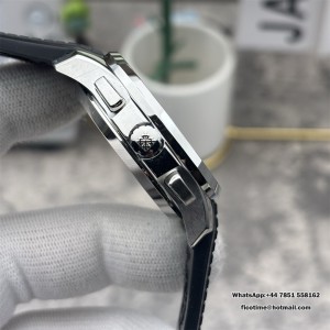 Aquanaut 5968 SS P1F Best Edition Gray Dial On Black Rubber Strap A520 (Free Orange Rubber Strap) - Image 5