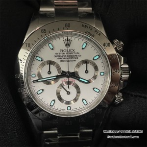 Daytona 116520 904L SS VF 1:1 Best Edition White Dial On 904L SS Bracelet DD4130 - Image 9